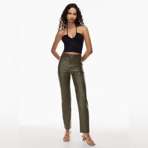 Aritzia Wilfred Melina Pant - Olive - Sz 6